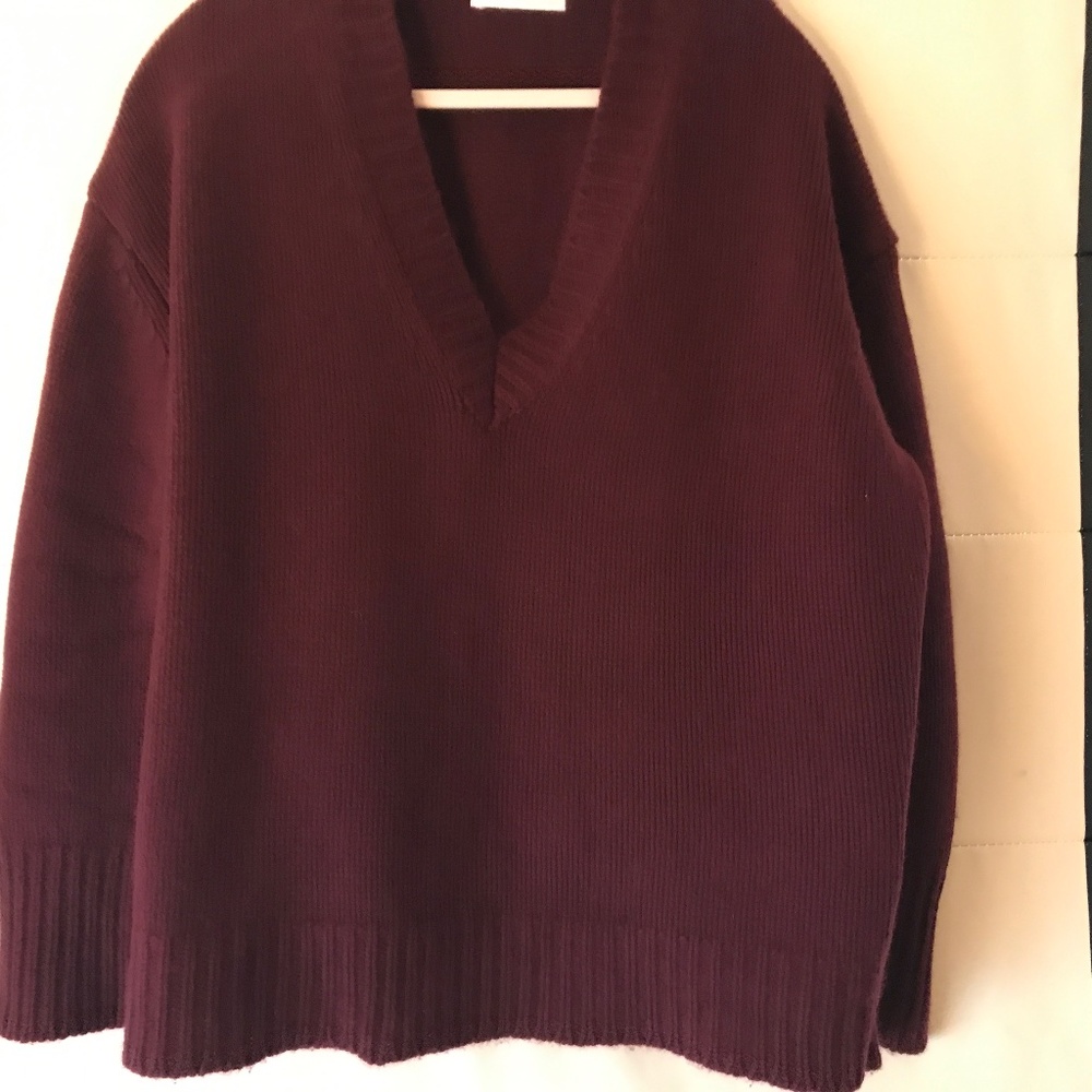 Sablyn Cashmere Sweater Burgundy